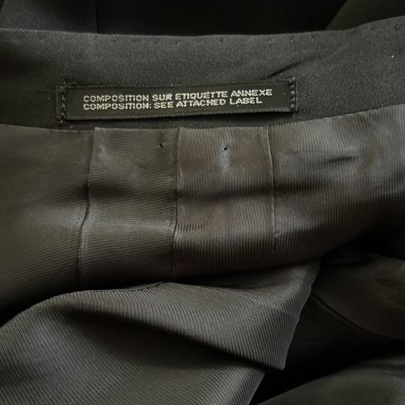 Yohji Yamamoto ( famous designer) black Blazer 100% silk Sz M - Picture 6 of 10